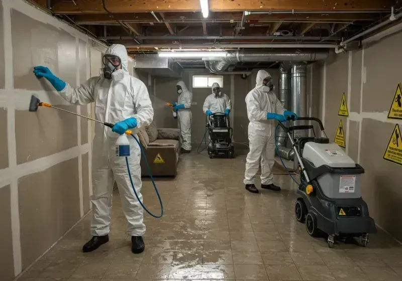 Basement Moisture Removal and Structural Drying process in Calhoun, KY